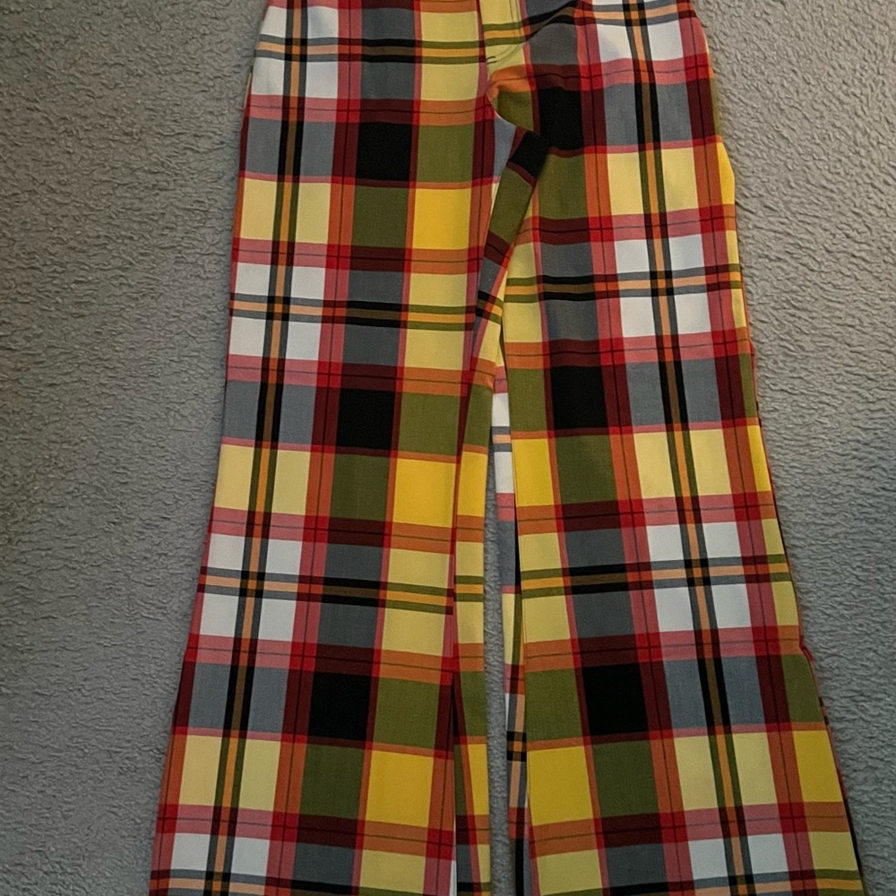 Free People Multicolor Plaid womens pants